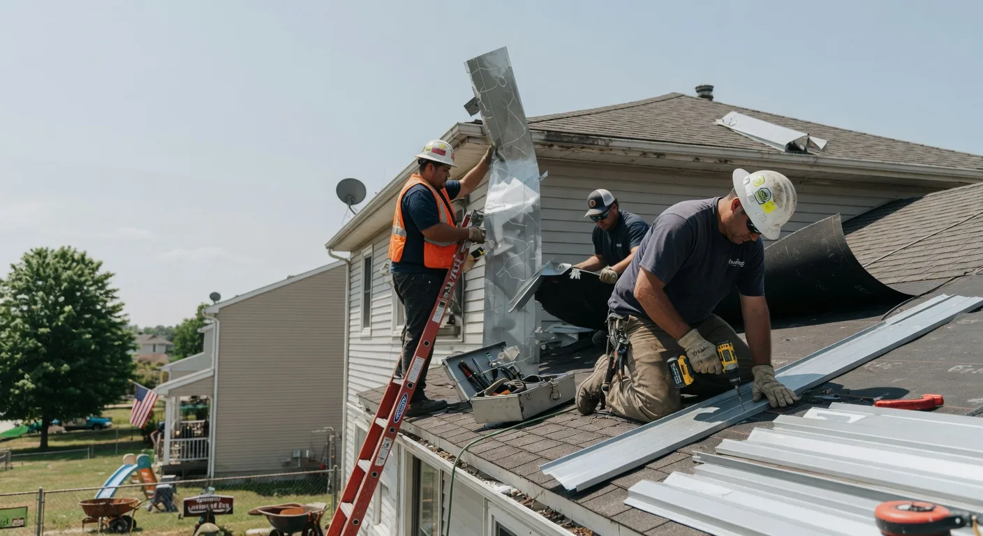 Storm Damage Metal Roof Repair in Glen Easton, WV